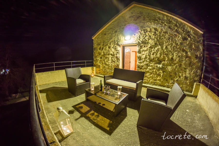 Вилла LITHARI ночью Вилла LITHARI ночью