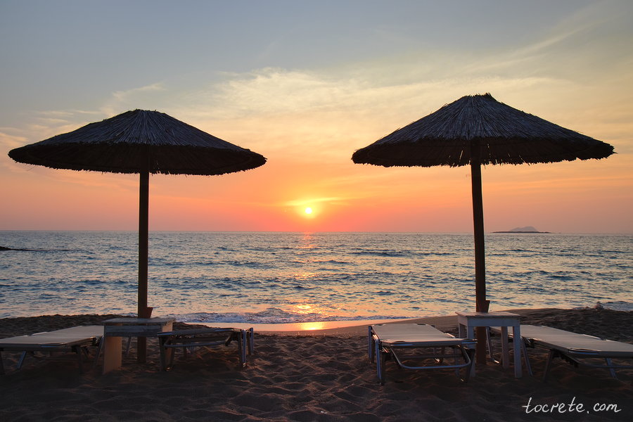 Пляжи Крита с самыми красивыми закатами