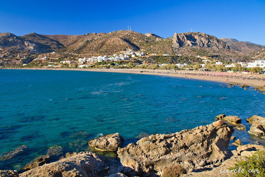 Пляж Пахья Аммос в Палеохоре Пляж Пахья Аммос в Палеохоре