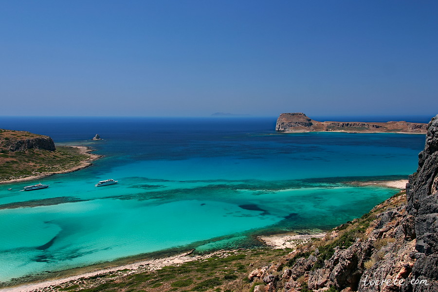 Виды на Грамвусу и Балос со смотровой площадки Виды на Грамвусу и Балос со смотровой площадки