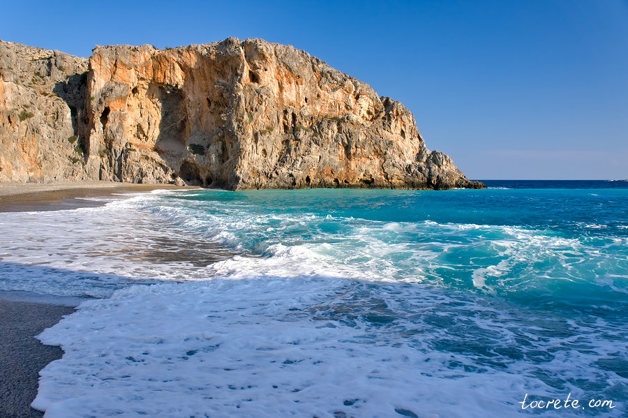 Пляж Агиофаранго на юге Крита