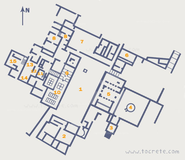 Дворец Закрос. План Дворец Закрос. План