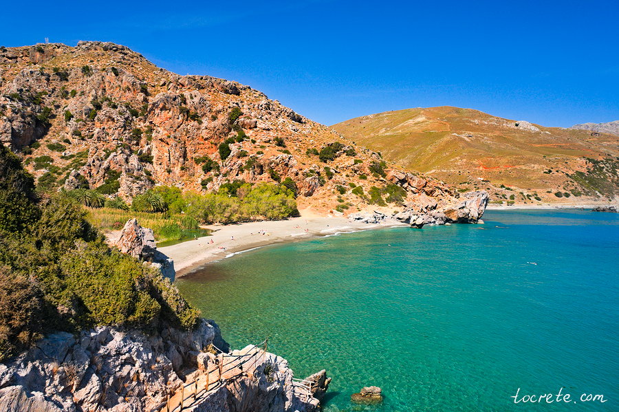Пальмовый лес и пляж Превели (Preveli forest and beach) Пальмовый лес и пляж Превели (Preveli forest and beach)