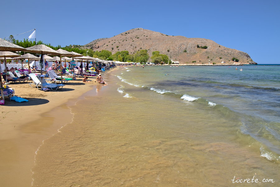 Пляж Георгиуполис. Остров Крит в августе